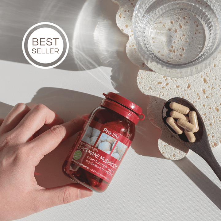 Pro-life Lion's Mane Mushroom 60 Vege Capsules - HealthyMe
