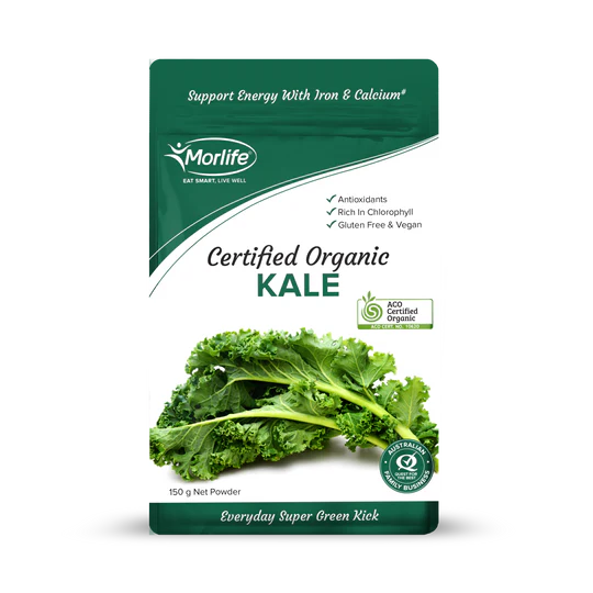 Morlife Kale Powder 150g (Certified Organic) - HealthyMe