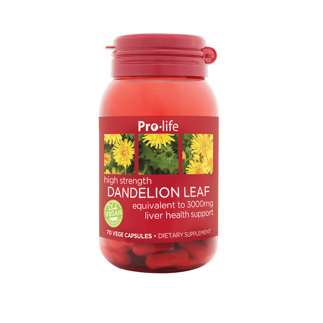 Pro-life Dandelion Leaf 70 Vege Capsules - HealthyMe