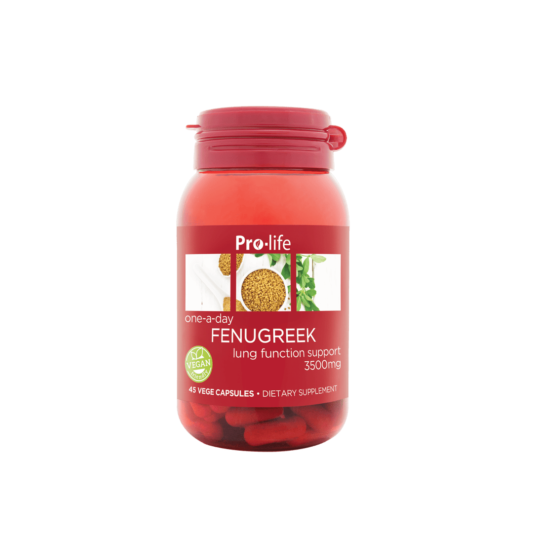 Pro-life Fenugreek 45 Vege Capsules - HealthyMe