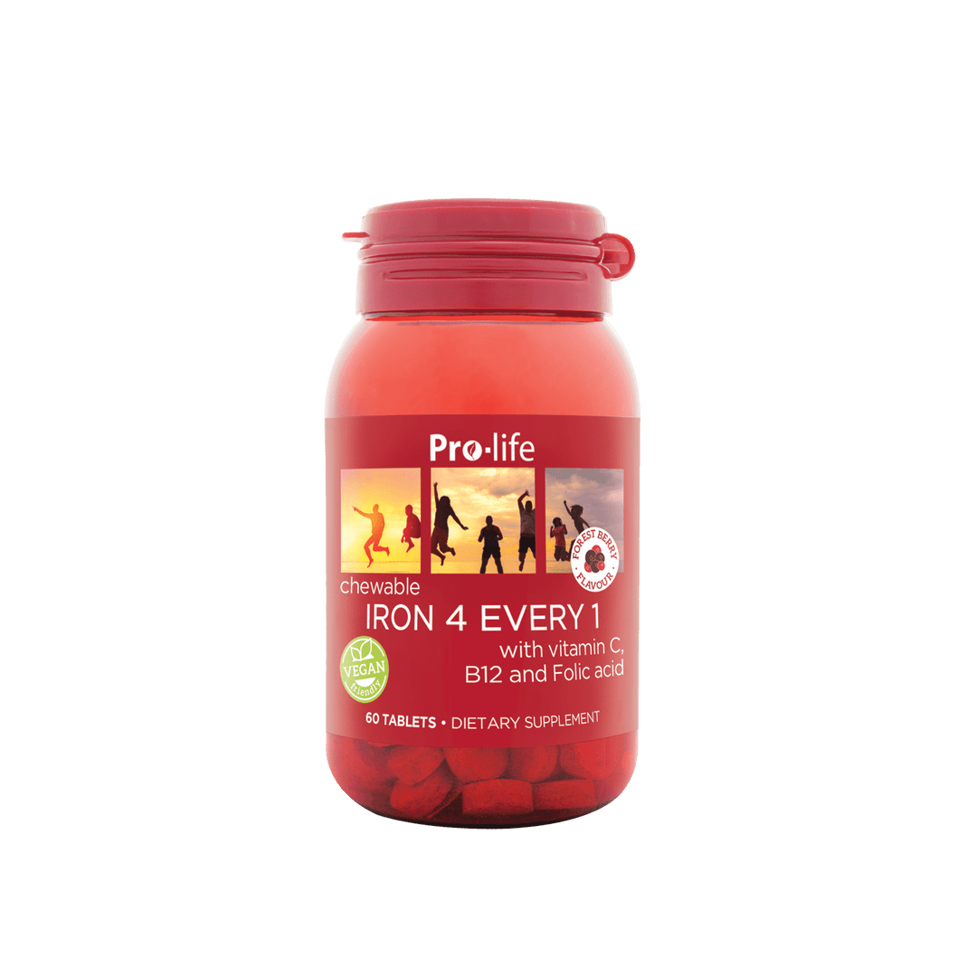 Pro-life Iron 4 Every 1 60 Chewable Tablets - HealthyMe