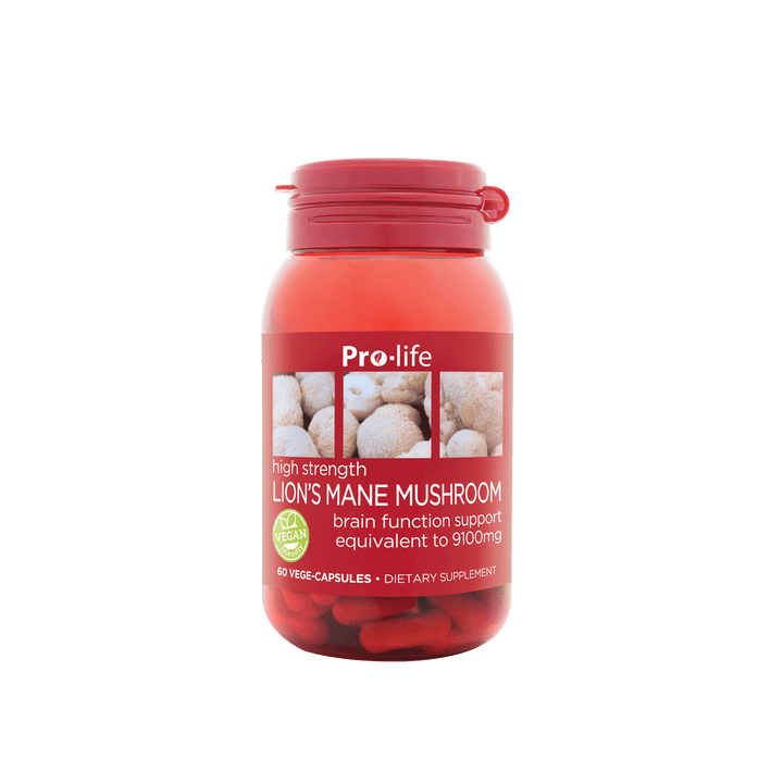 Pro-life Lion's Mane Mushroom 60 Vege Capsules - HealthyMe