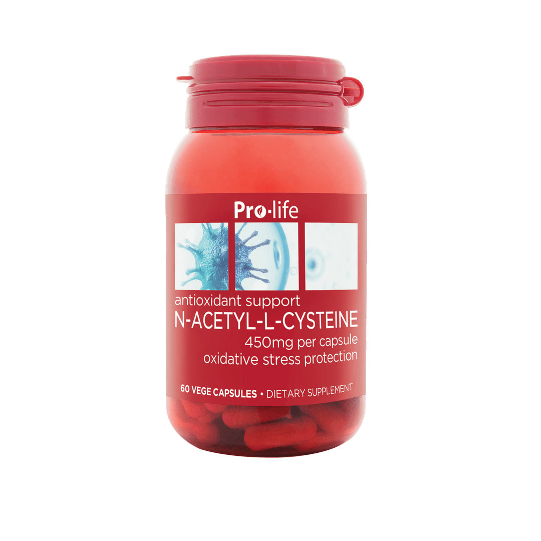 Pro-life N-Acetyl-L-Cysteine (NAC) 60 Vege Capsules - HealthyMe