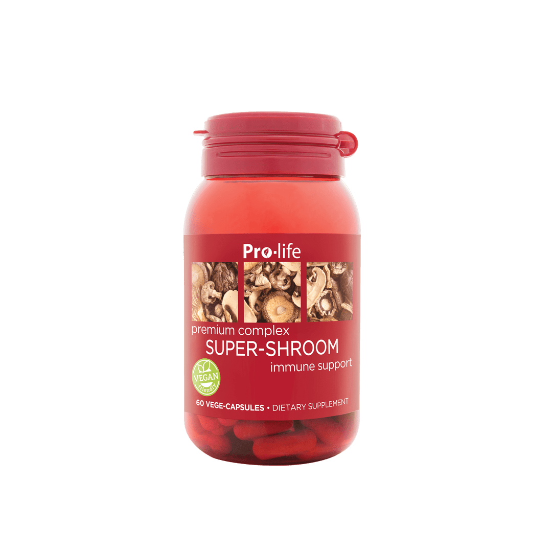 Pro-life Super-Shroom 60 Vege Capsules - HealthyMe