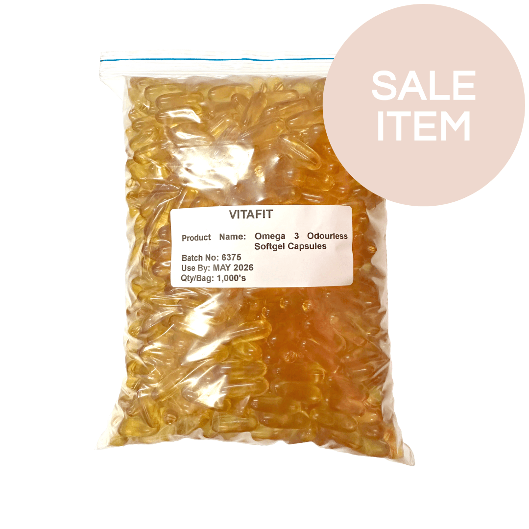 BULK BUY & SAVE Vitafit Omega 3 Odourless Softgel - Bulk Bag 1,000s*