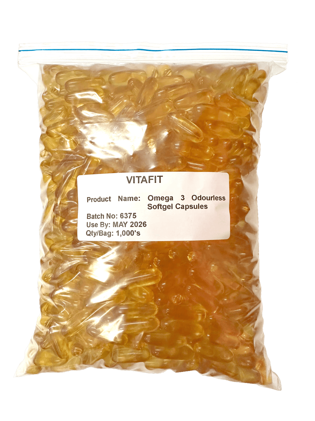 BULK BUY & SAVE Vitafit Omega 3 Odourless Softgel - Bulk Bag 1,000s