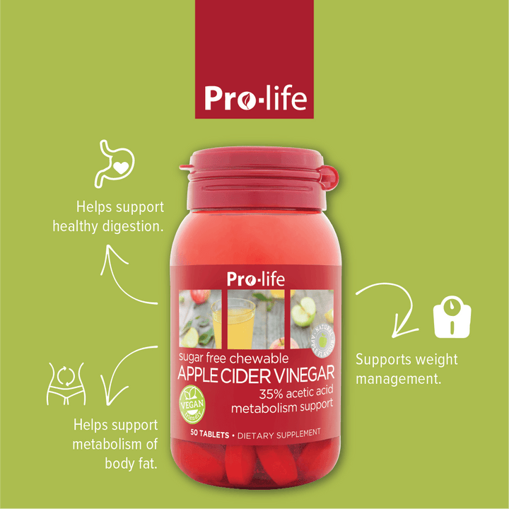 Apple Cider Vinegar Sugar-Free Chewable 50 Tabs - HealthyMe