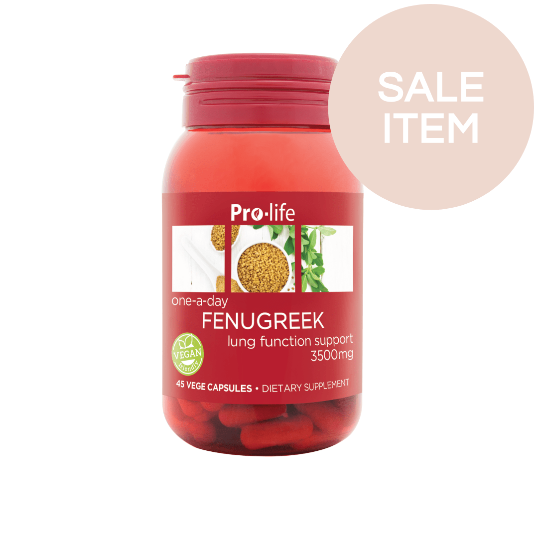Pro-life Fenugreek 45 Vege Capsules* - HealthyMe