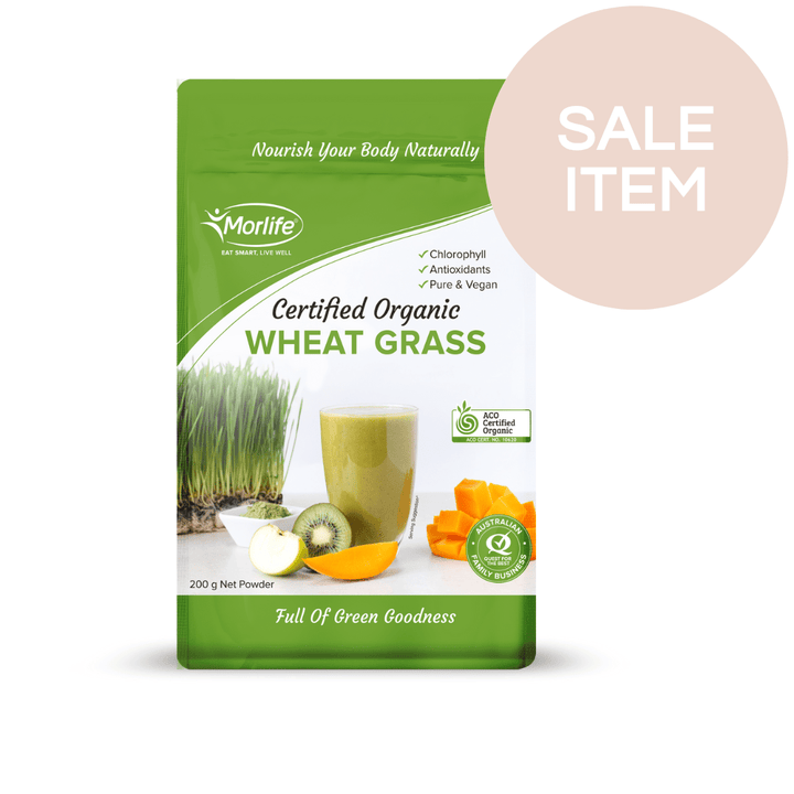 Morlife Wheat Grass Powder (Certified Organic)* - HealthyMe