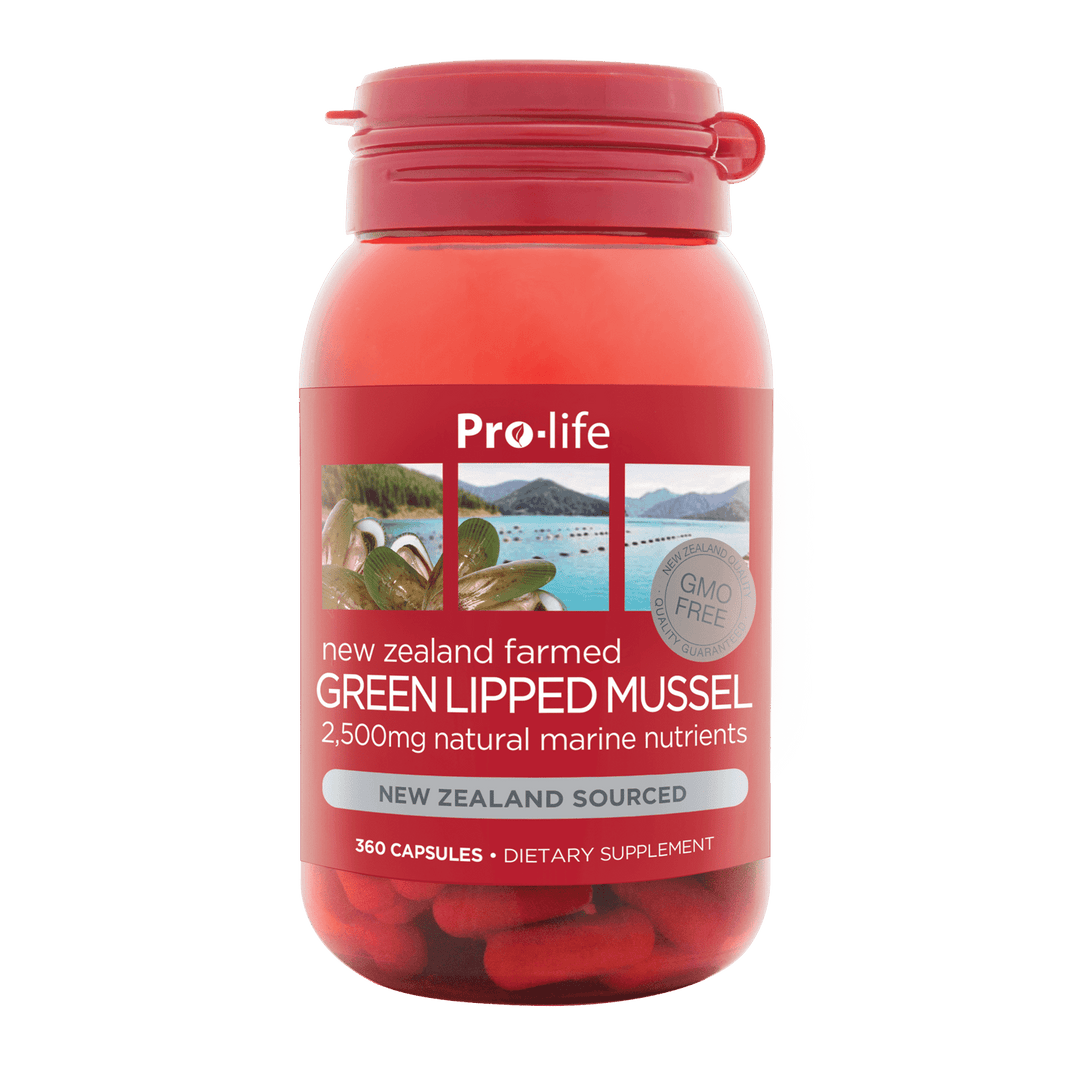 Pro-life Green Lipped Mussel 360 Capsules