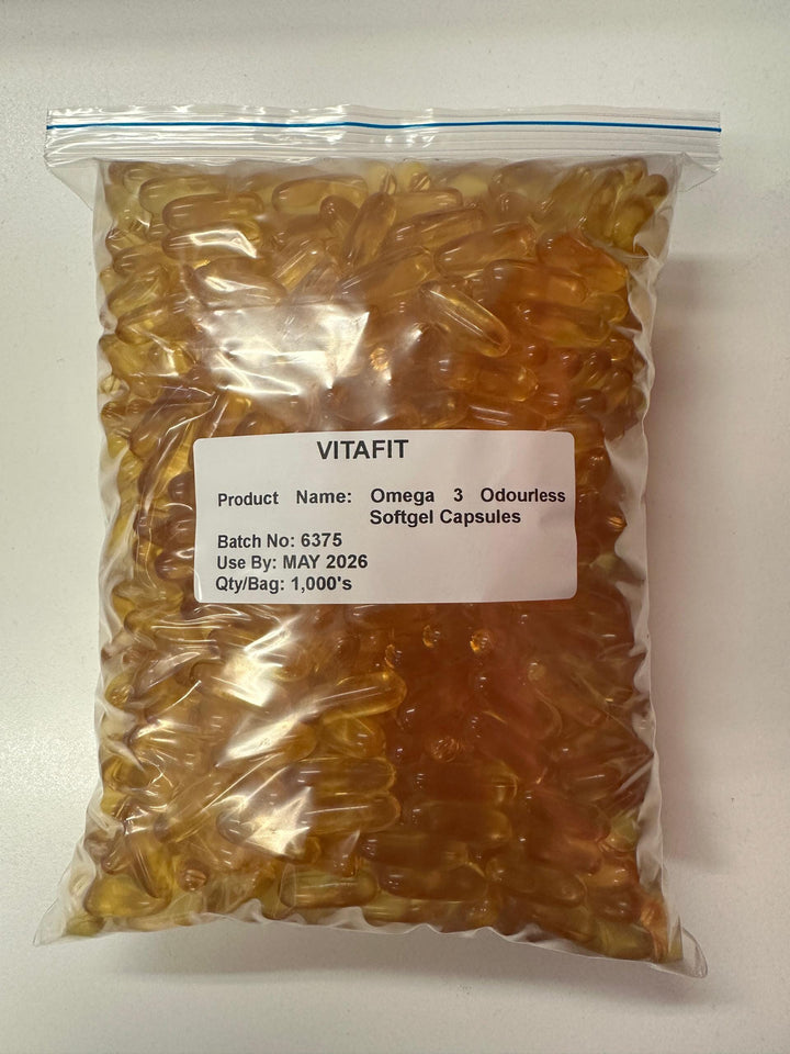 BULK BUY & SAVE Vitafit Omega 3 Odourless Softgel - Bulk Bag 1,000s