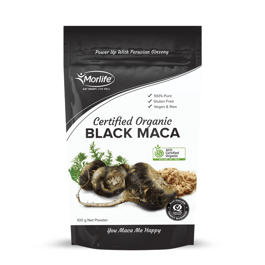 Black Maca Powder Certified Organic - HealthyMe