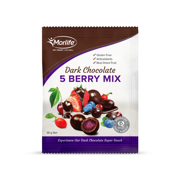 Morlife Dark Chocolate Coated Five Berry Mix - HealthyMe