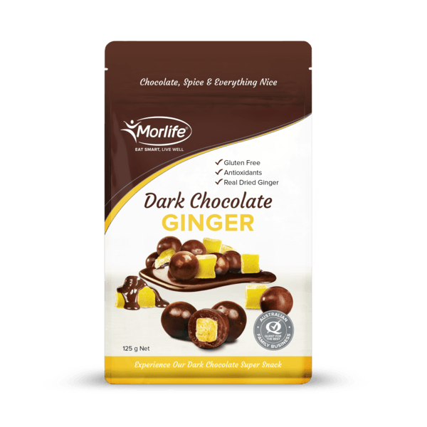 Morlife Dark Chocolate Coated Ginger - HealthyMe